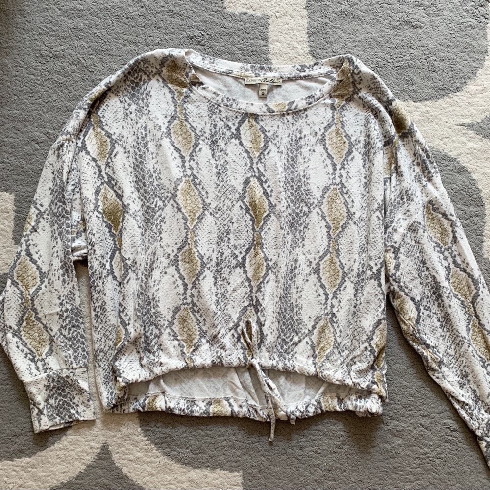 Express Snakeskin Top